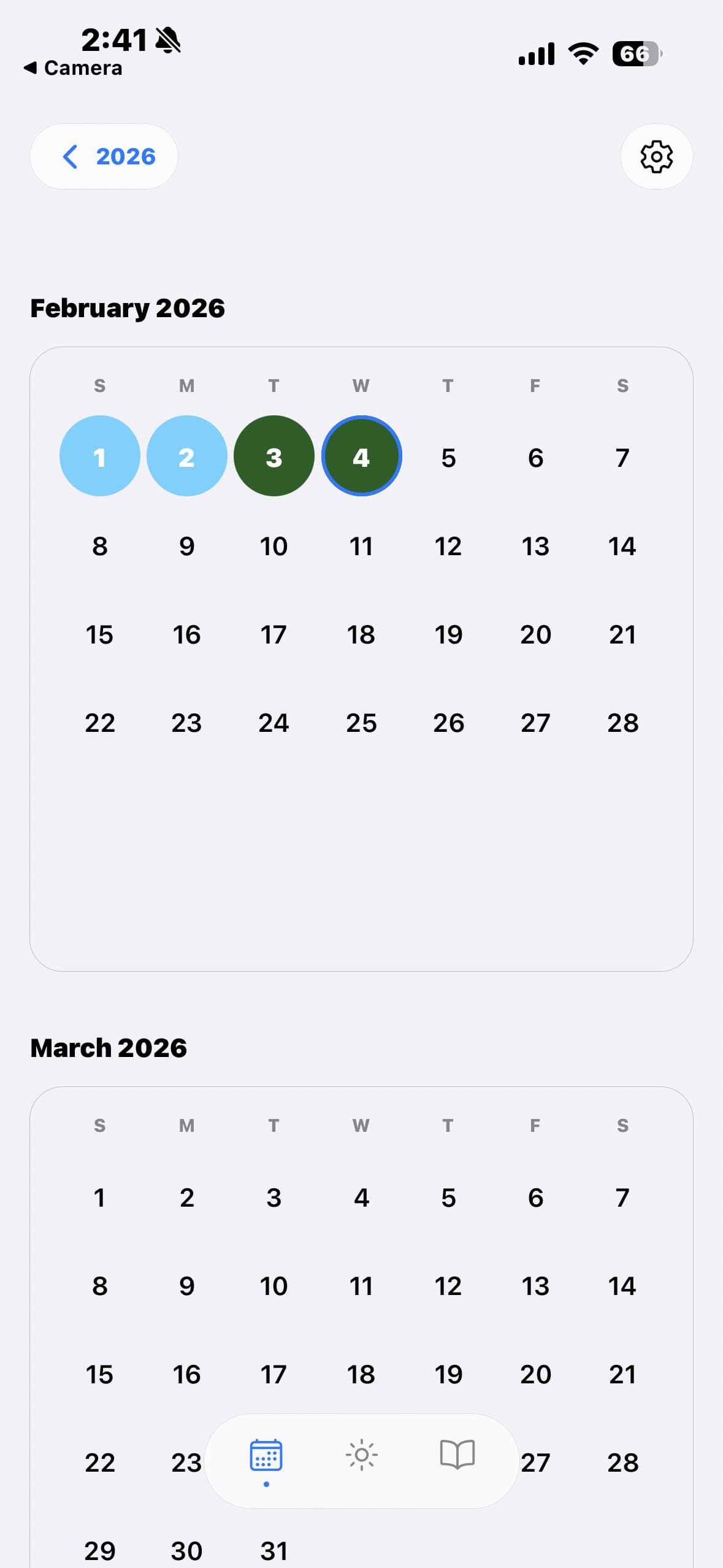 Calendar — Multi-Month View (Example 2)