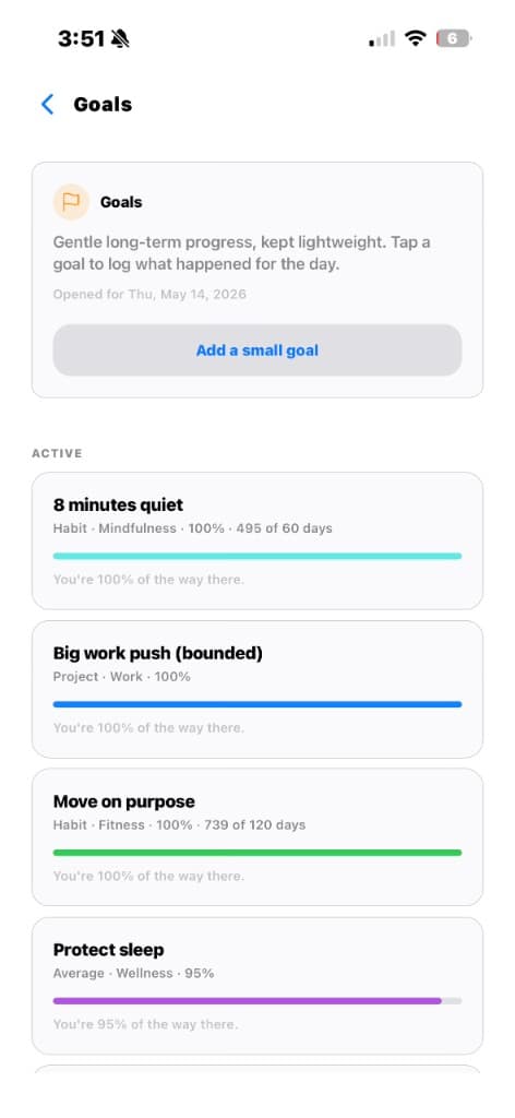 Goals — Progress Tracking